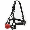 <SM VIP>鼻フックボールギャグハーネス (赤)